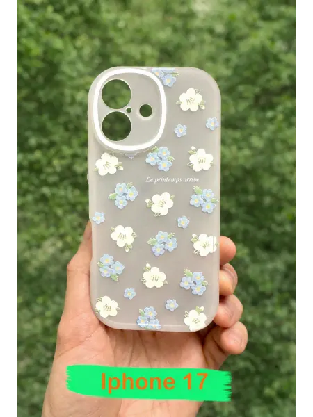 Let me out Чехол на iphone 17 с принтом силиконовый защитный с цветами