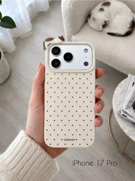 Liamoon Чехол на iPhone 17 Pro с объемным принтом Котик