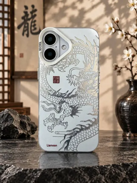 Liamoon Чехол на iPhone 17 с принтом Дракон