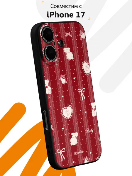 Мобилиус Чехол на iPhone 17 с принтом Love