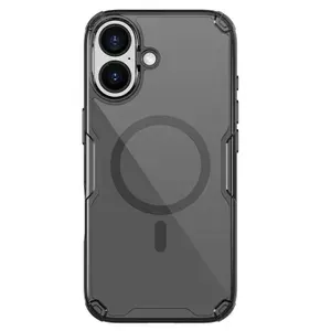 Тонированный чехол с MagSafe для iPhone 17, серия Nature TPU Pro Magnetic (Transparent Black) от Nillkin