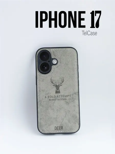 TelCase Чехол кожаный на iphone 17 с рисунком