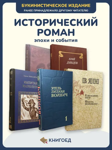 Книгоед исторические романы Семин-вадов Давыдов Лепеллетье Войнич
