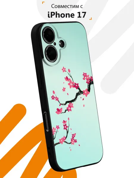 Мобилиус Чехол на iPhone 17 с принтом Сакура