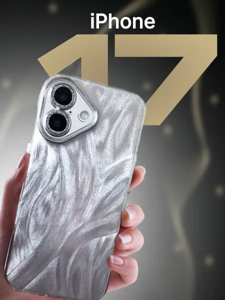 Чехол на iphone 17 силиконовый с принтом