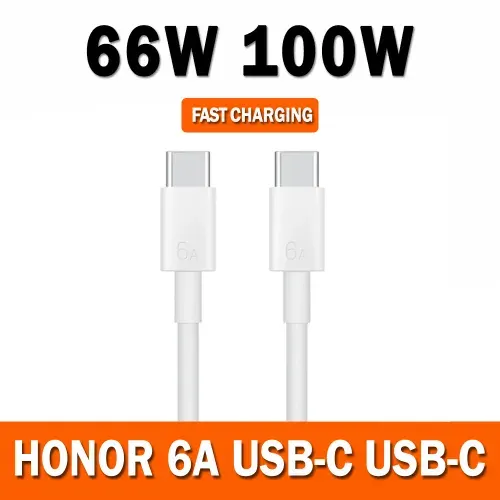 Кабель Honor / Huawei Type-C to Type-C 6A, 1м