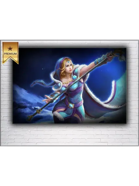 Classic Art Картина на холсте DOTA 2 Crystal maiden 20х30