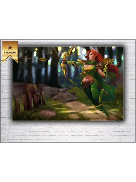 Classic Art Картина на холсте DOTA 2 Виндрейнджер 20х30