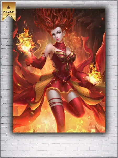 Classic Art Картина на холсте DOTA 2 Лина 20х30