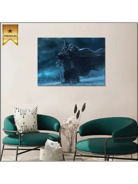 Classic Art Картина на холсте Король лич Мир Варкрафта (2) 20х30