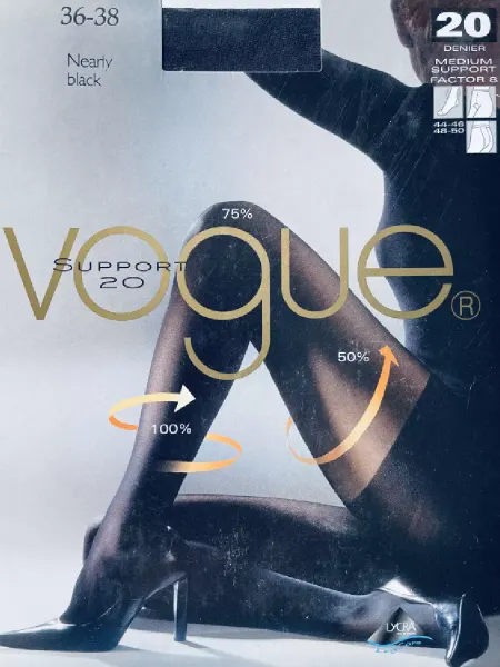 VOGUE Колготки для путешествий и перелетов с LYCRA 20 7620-381