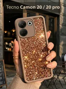 Чехол на Tecno Camon 20, 20 pro на Техно Камон 20, 20 про защитный с блёстками