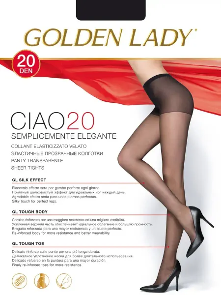 Golden Lady Колготки женские капроновые тонкие прозрачные 20 DEN