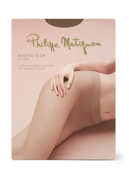 PHILIPPE MATIGNON Колготки бесшовные NUDITE D'OR 20 den тонкие матовые