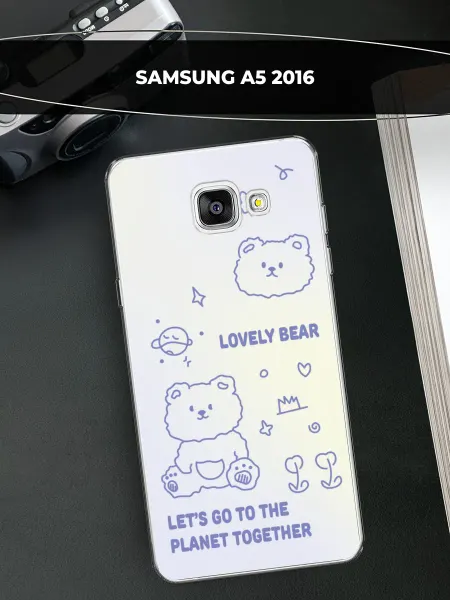 Samsung Чехол на Galaxy A5 2016 с медведем