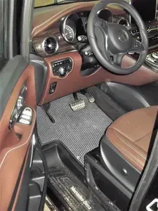 Автомобильные коврики EVA Mercedes-Benz V-klasse 250D 4 matik 7 мест 2016-н.в. серые с черным