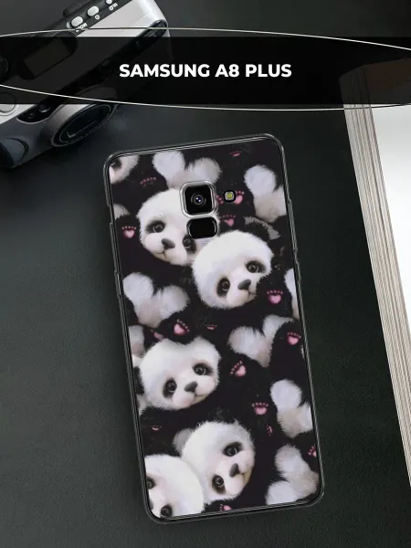 Samsung Чехол на Galaxy A8 Plus 2018 панда