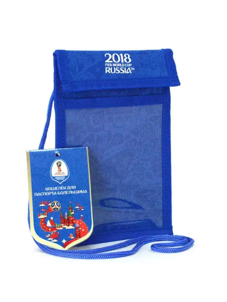 2018 FIFA World Cup Russia™ Кошелек для паспорта болельщика синего цвета CM-F-W6000