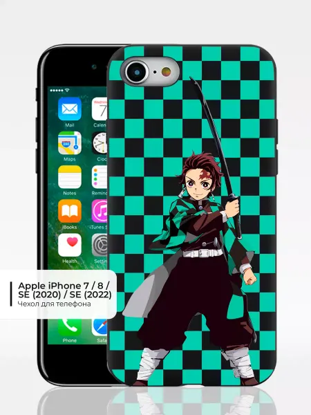 Чехол на iPhone 7 8 SE 2020 с принтом Истребитель Демонов