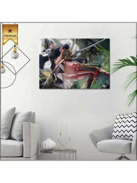 Classic Art Картина на холсте 2B kimono android girl 20х30