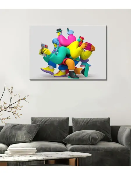 Classic Art Картина на холсте 3D иллюстрация людей (9) 20х30