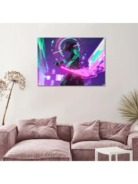 Classic Art Картина на холсте Киберпанк (5) 20х30