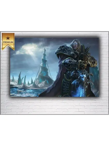 Classic Art Картина на холсте Артас World of Warcraft 20х30