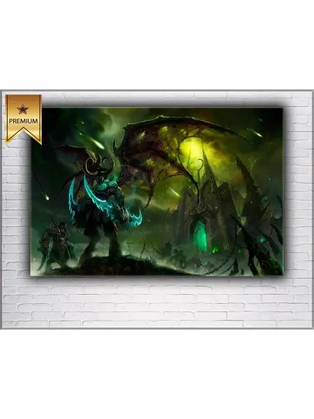 Classic Art Картина на холсте Иллидан WoW 20х30