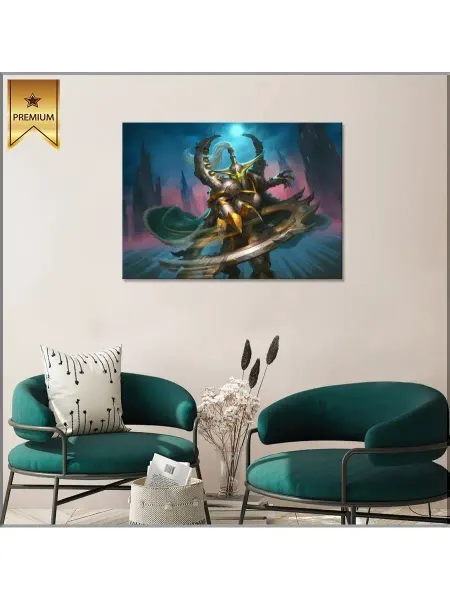 Classic Art Картина на холсте Майев Песнь теней Мир Варкрафта 20х30