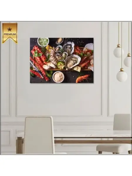 Classic Art Картина на холсте Морепродукты с лаймом 20х30