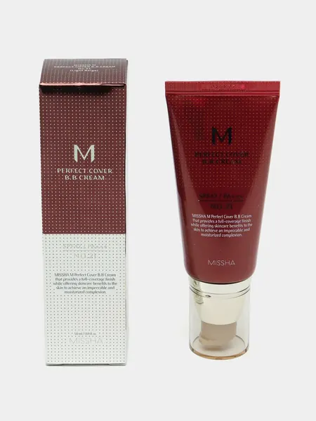 Крем BB MISSHA Perfect Cover BB Cream, SPF 42 PA+++ тональный крем, No 21, 50 мл
