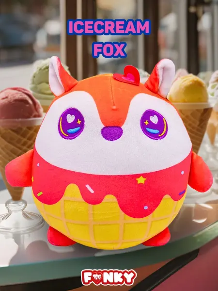 Funky Toys Мягкая игрушка лисичка 24 см