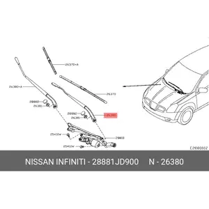 Поводок стеклоочистителя NISSAN-INFINITI 28881JD900
