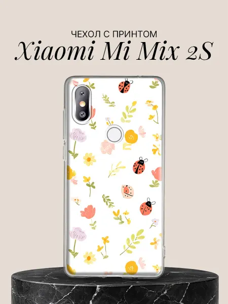 Xiaomi Чехол на Mi Mix 2S Весенний сад с божьими коровками