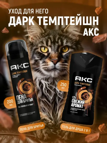 Axe Подарочный набор гель для душа 2в1 + пена для бритья