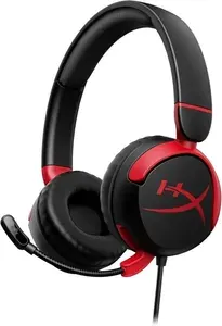 HyperX Наушники проводные с микрофоном Cloud Mini, 3.5 мм, черный, красный