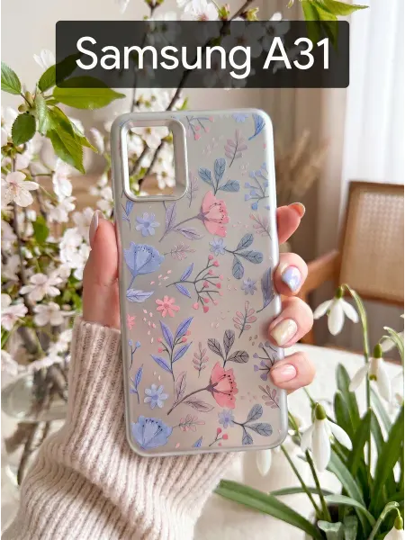 Good Luck Clover Чехол на Samsung Galaxy A31 Цветочный Принт (3)
