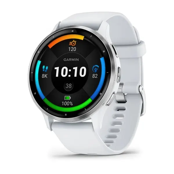 Умные спортивные смарт часы Garmin Venu 3 Silver водонепроницаемые AMOLED