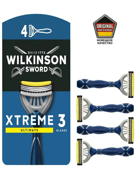 Schick Xtreme 3 Ultimate Бритвенный одноразовый станок (4 шт)