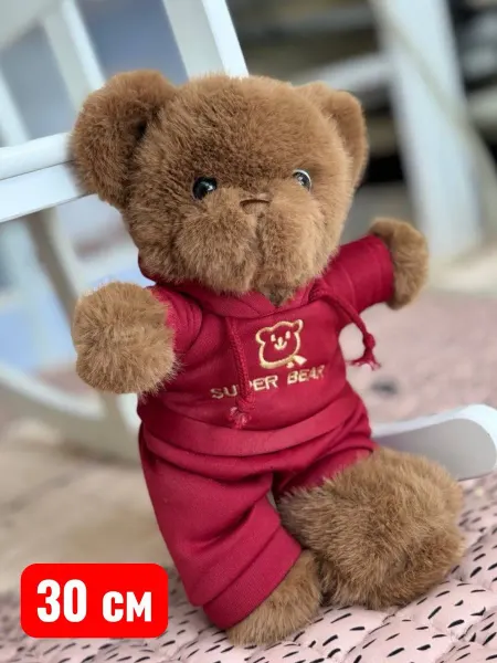 Мишка в костюме 30 см мягкая игрушка