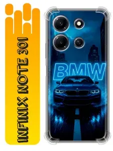 Чехол для Infinix Note 30i 4G с принтом BMW БМВ (мужской) на Инфиникс Нот 30i 4G