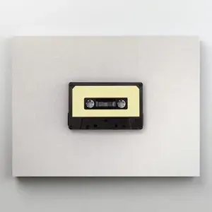 Интерьерная картина на холсте "Компакт кассета №2", на подрамнике 30x22 см