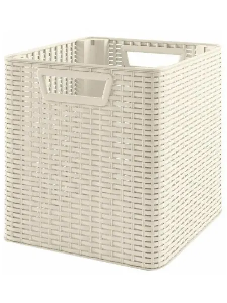 Элластик-Пласт Корзина для хранения Уют пластик 38.5×32×35см