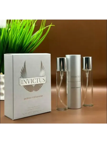 Духи в подарок Мини набор духов 3в1 Invictus Rabanne-Инвестик
