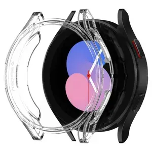 Чехол Spigen на Samsung Galaxy Watch 5/4 (40 mm) (ACS05398) Ultra Hybrid / Спиген для Галакси Вотч Противоударный, прозрачный, затемненный