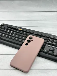 Чехол для TECNO Pova 4 Pro (LG8n) (6.66") (розовый песок) / Silicone Case с микрофиброй, защита камеры, софт тач покрытие / накладка на Техно ПОВА 4 Про