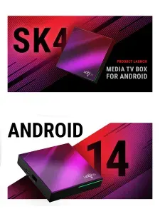 Ugoos Медиаплеер Смарт ТВ приставка Ugoos SK4 Android, 4 ГБ/64 ГБ, Bluetooth, Wi-Fi
