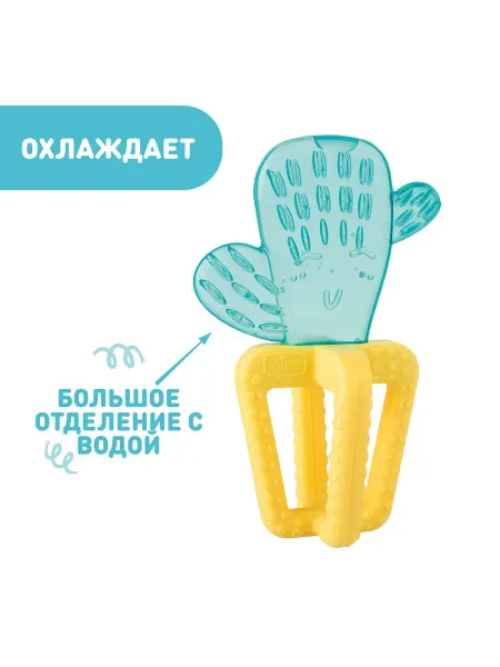 CHICCO Игрушка прорезыватель для зубов Fresh Кактус 4 мес+