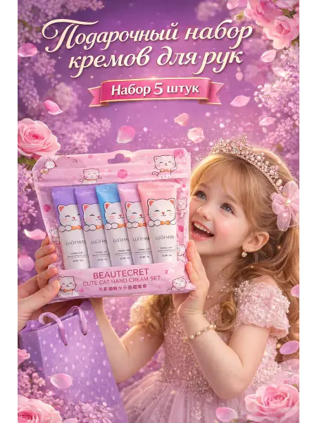 OLBYDI1 Набор детских кремов для рук подарок девочке 4+5+6+7+8+9+10+