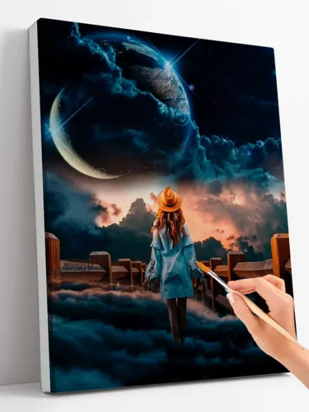 Paintboy Картина по номерам на Холсте на подрамнике 40 x 50 Космос